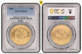 1904 $20 MS62
