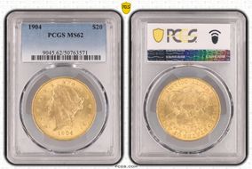 1904 $20 MS62