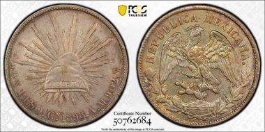1898-Cn AM Peso KM-409 AU58