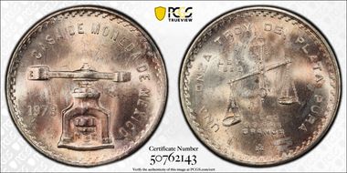 1978-Mo Onza KM-M49b.2 Type 2 MS64