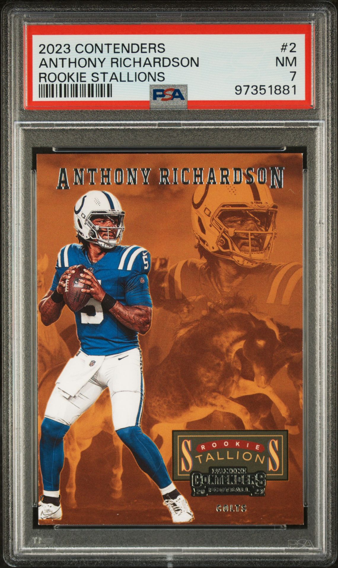 2023 Panini PANINI CONTENDERS ROOKIE STALLIONS #2 Anthony Richardson front