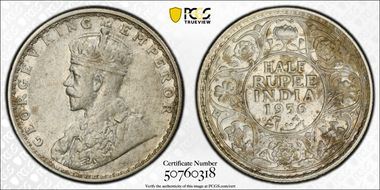 1936(B) 1/2 Rup SW-8.126 N1