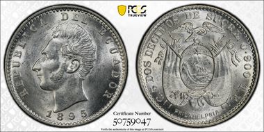 1895-TF 2 Dec KM-51.4 Philadelphia MS62