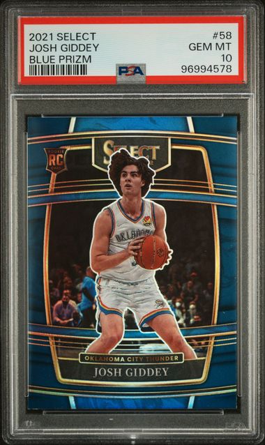 2021 Panini Select Blue #58 Josh Giddey front