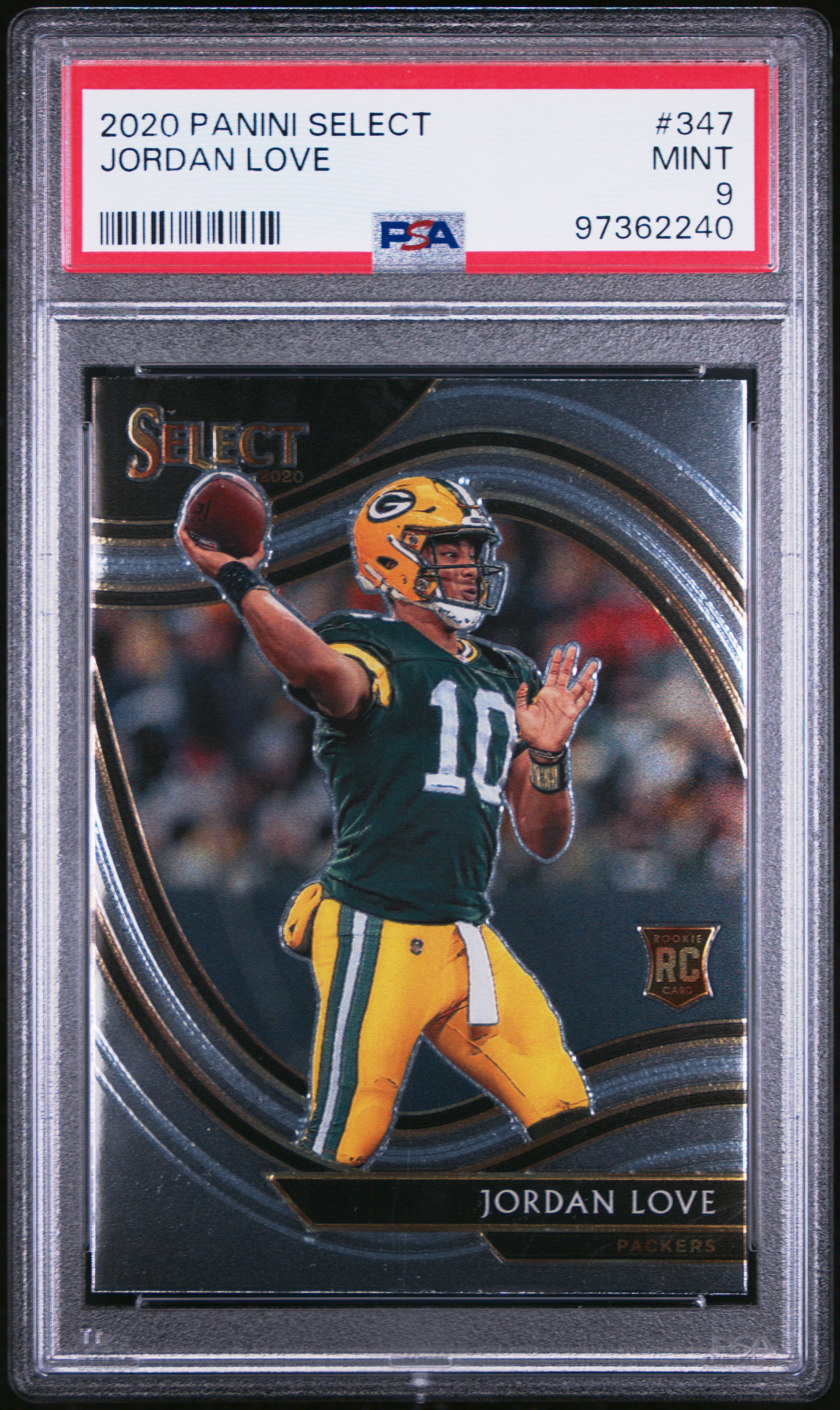 2020 Panini Select Jordan Love #347 Mint 9 front