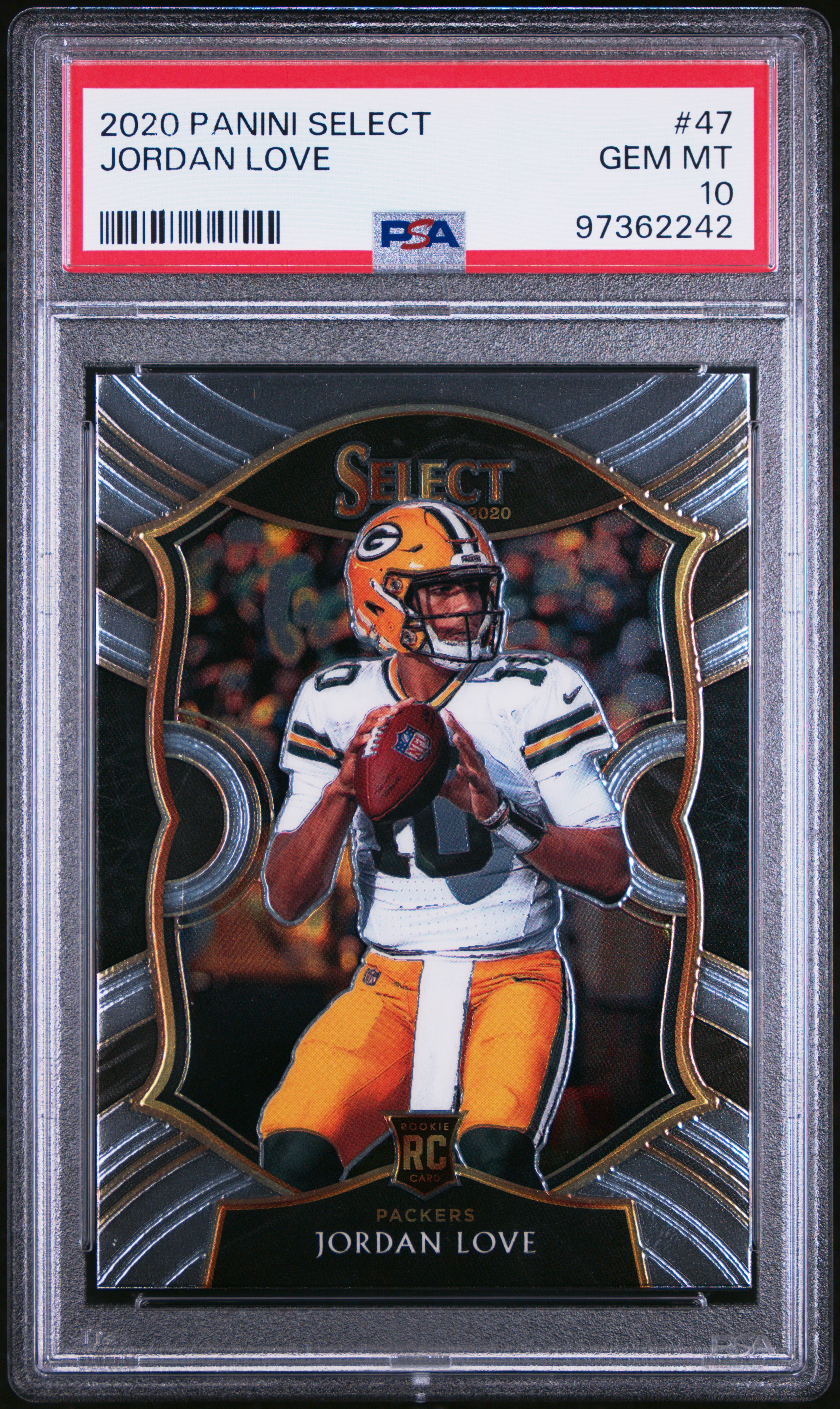 2020 Panini Select Jordan Love #47 Gem Mt 10 front