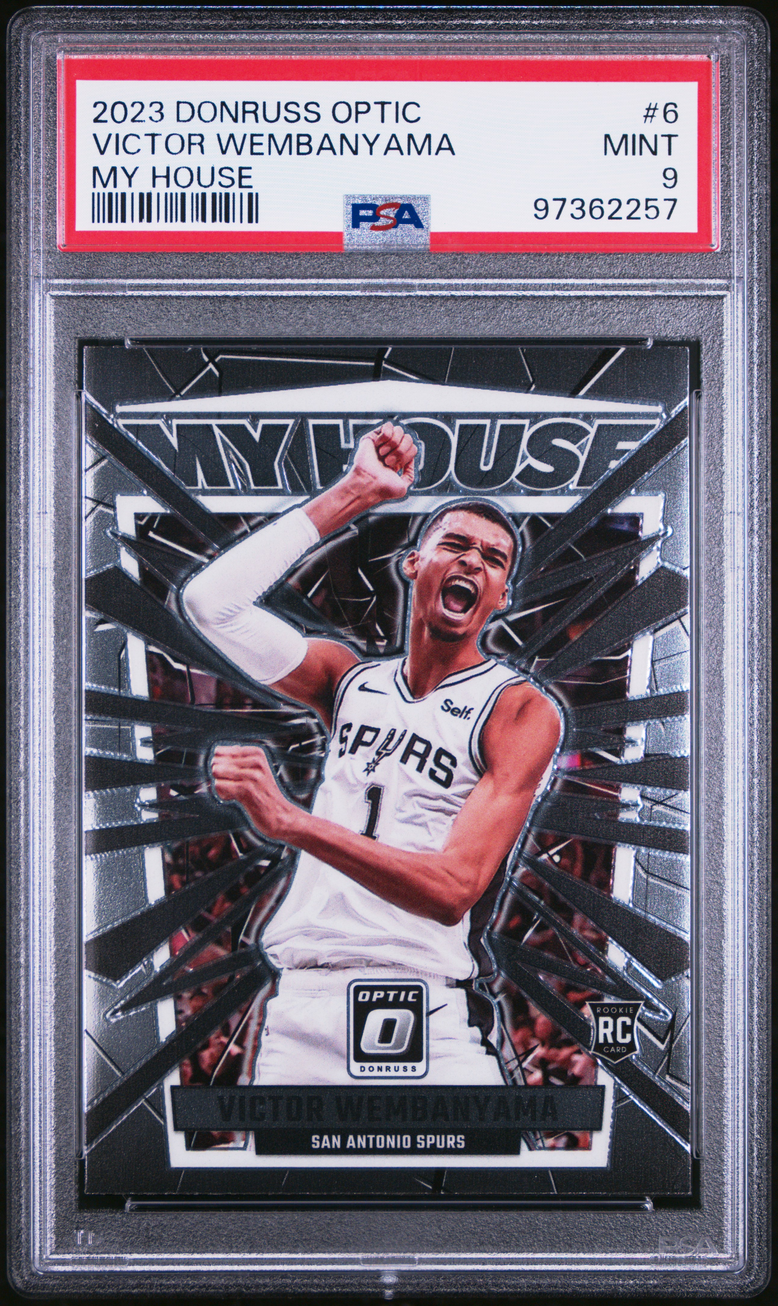 2023 Panini Donruss Optic My House Victor Wembanyama #6 Mint 9 front