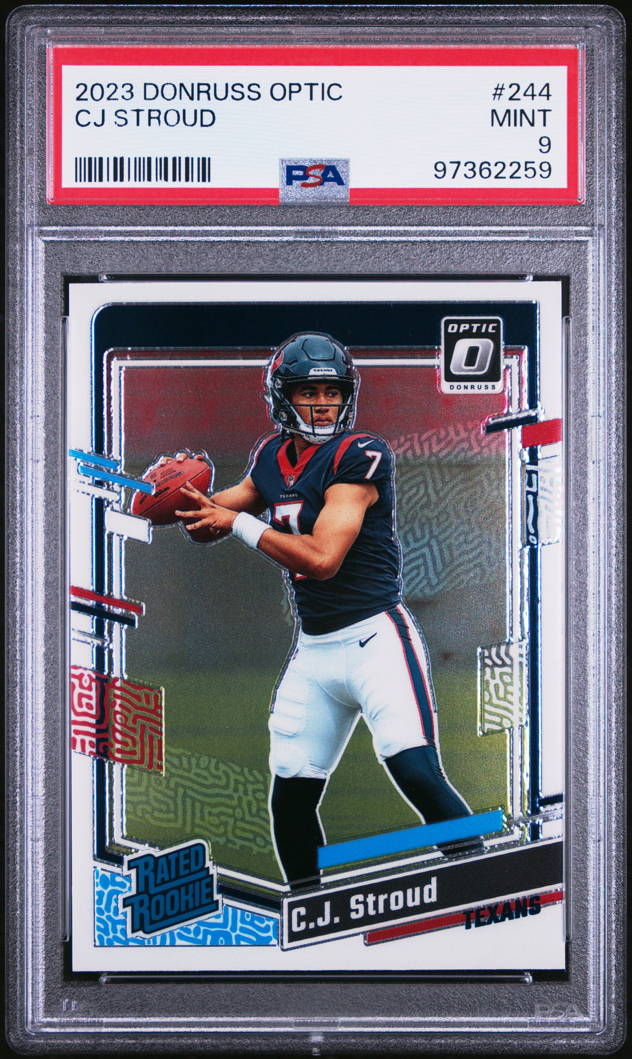 2023 Panini Donruss Optic Cj Stroud #244 Mint 9 front