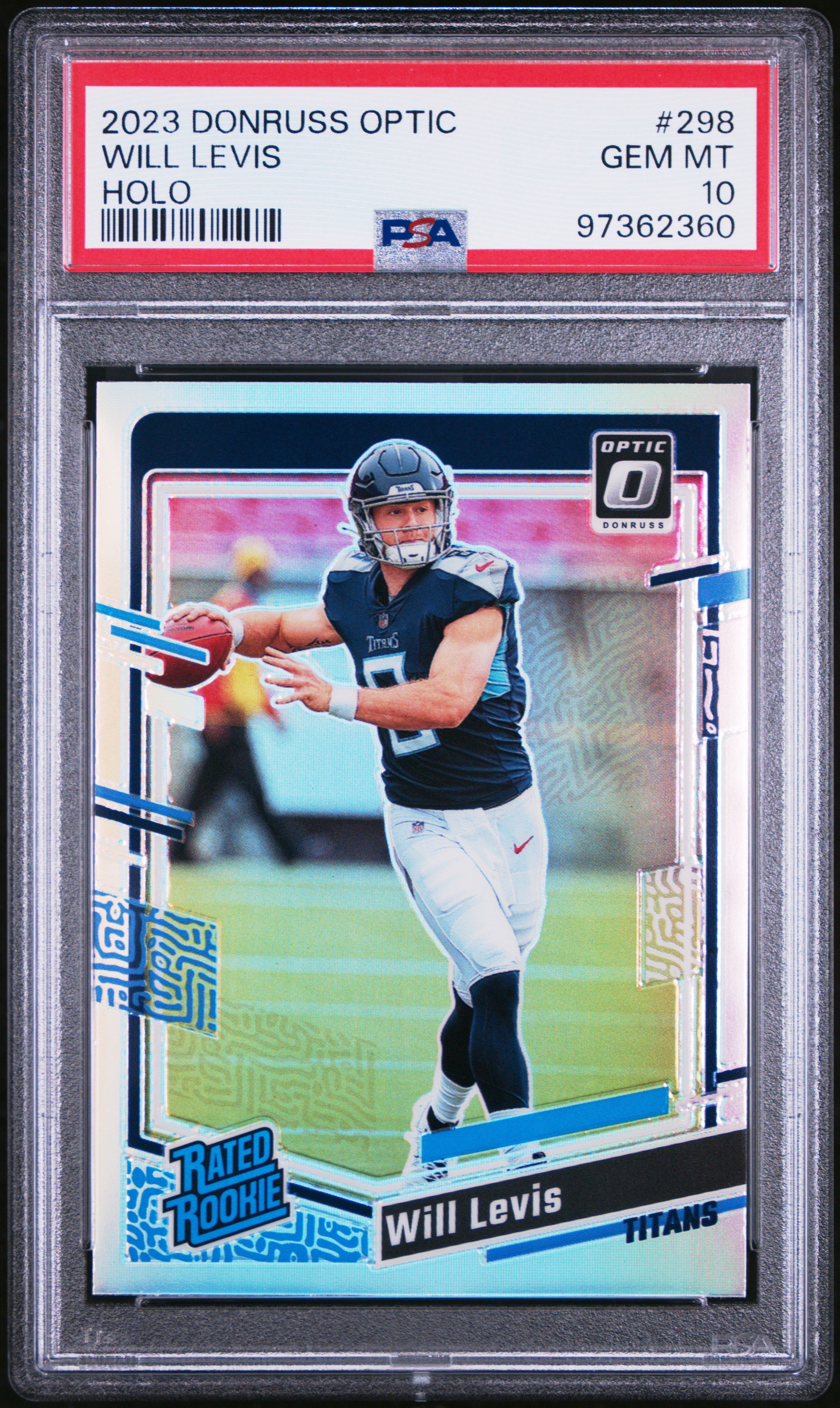 2023 Panini Donruss Optic Will Levis #298 (Holo) Gem Mt 10 front