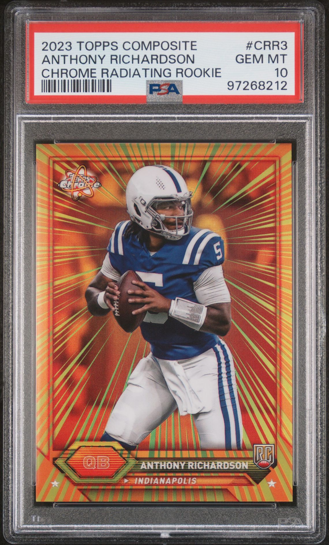 2023 Topps TOPPS COMPOSITE CHROME RADIATING ROOKIES #CRR3 Anthony Richardson front