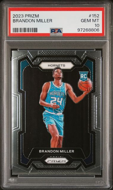 2023 Panini Prizm Brandon Miller #152 Gem Mt 10 front