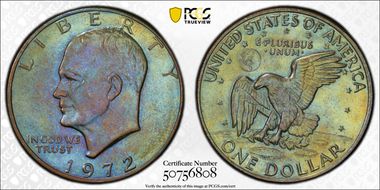 1972 $1 Type 3 MS65