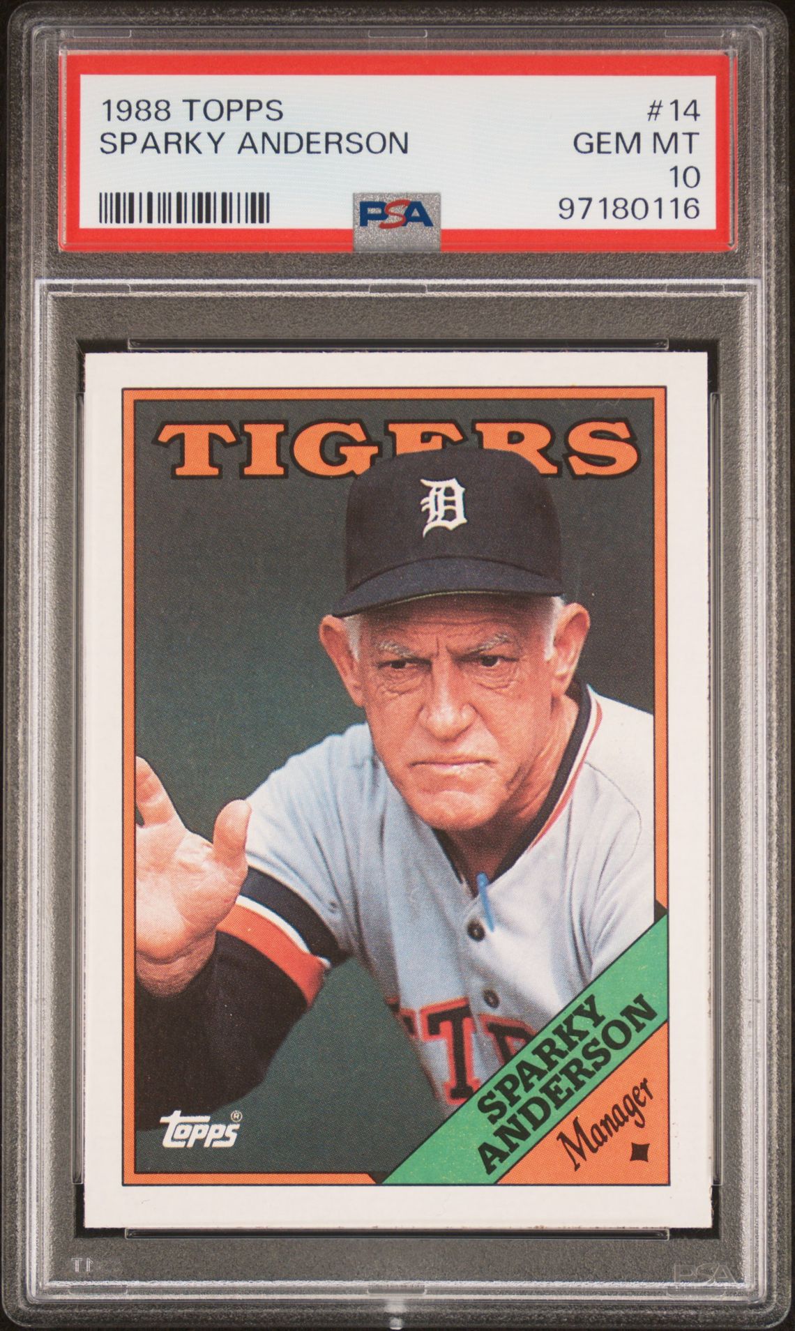 1988 Topps TOPPS #14 Sparky Anderson front