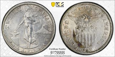 1911-S 20C AU55