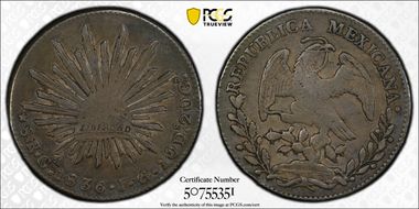 1836-Ga JG 8 R Ga15 VF30