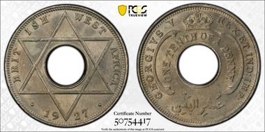 1927 1/10D KM-7 MS64