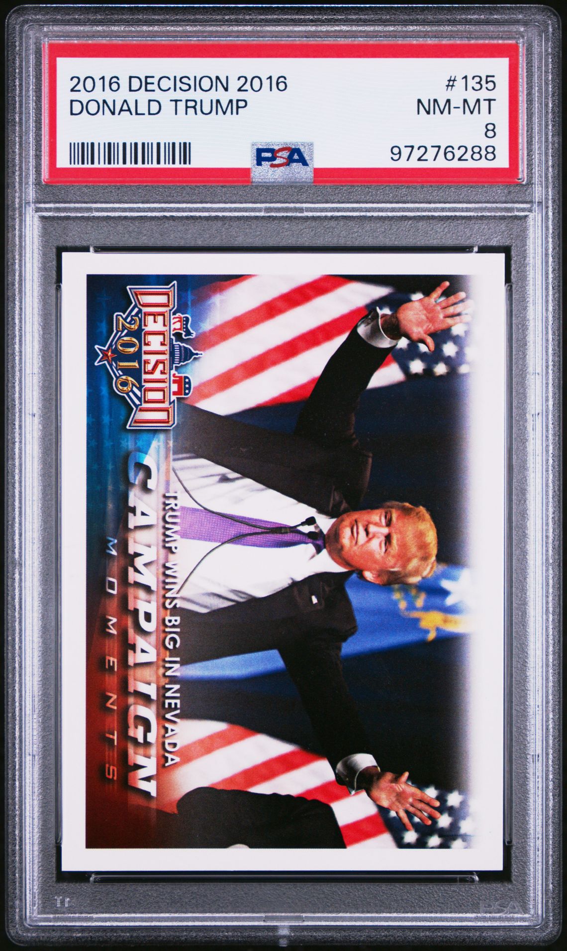 2016 Decision 2016 Donald Trump #135 Nm-Mt 8 front