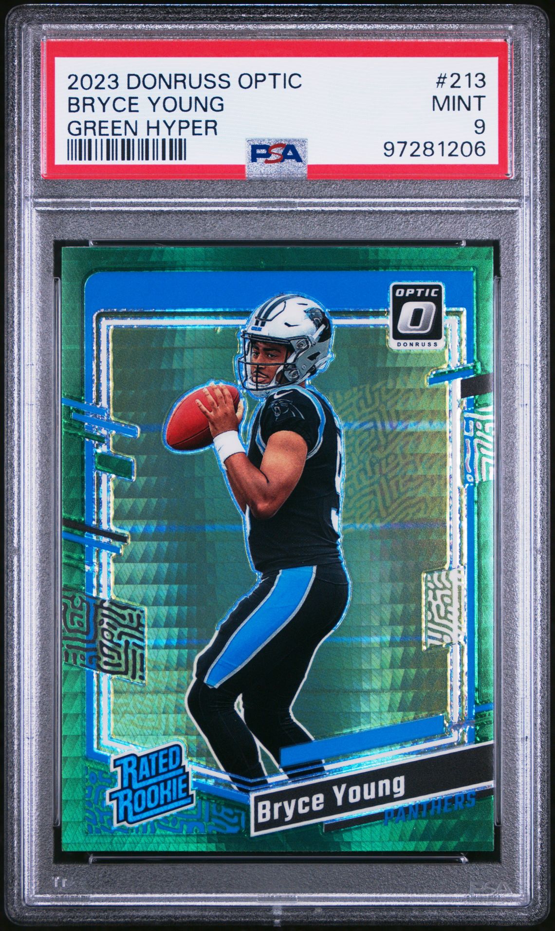 2023 Panini PANINI DONRUSS OPTIC Green #213 Bryce Young front