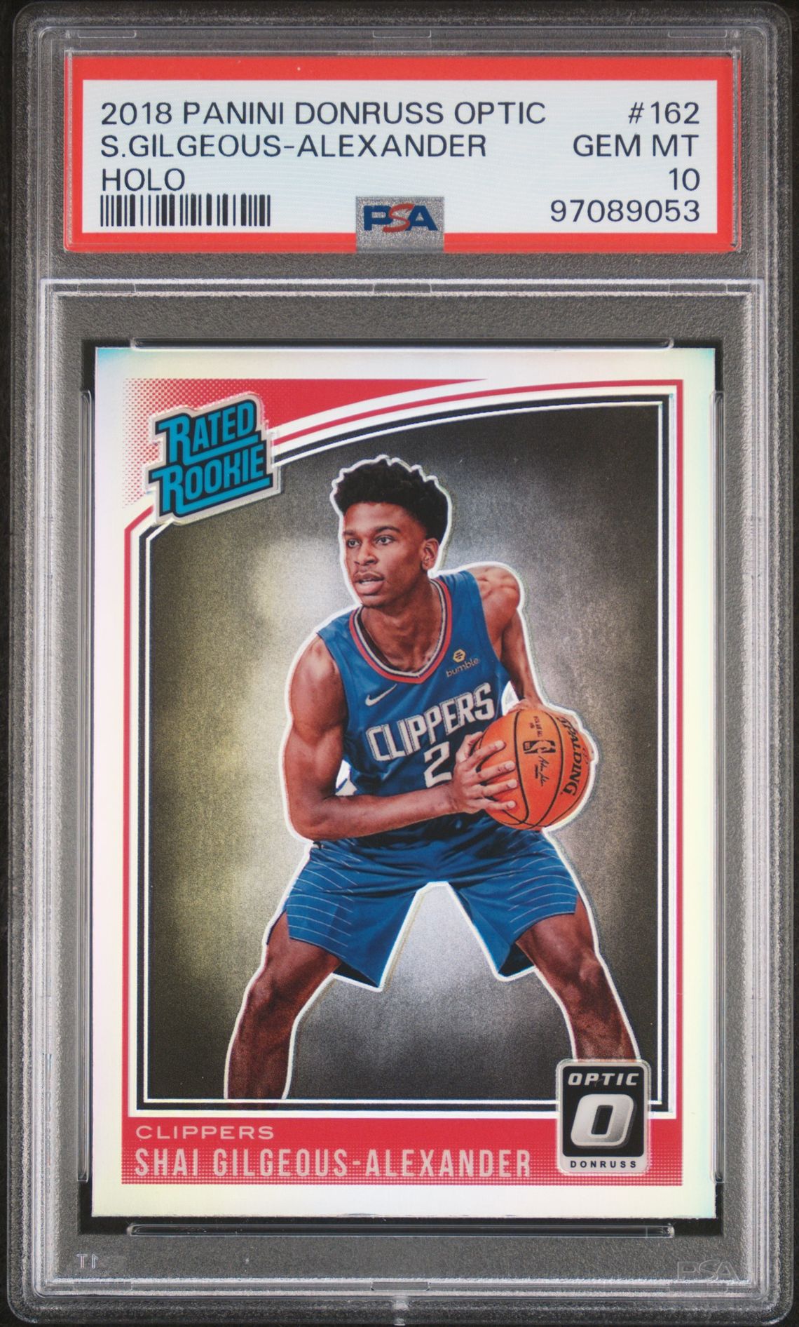 2018 Panini PANINI DONRUSS OPTIC HOLO #162 S.Gilgeous-Alexander front