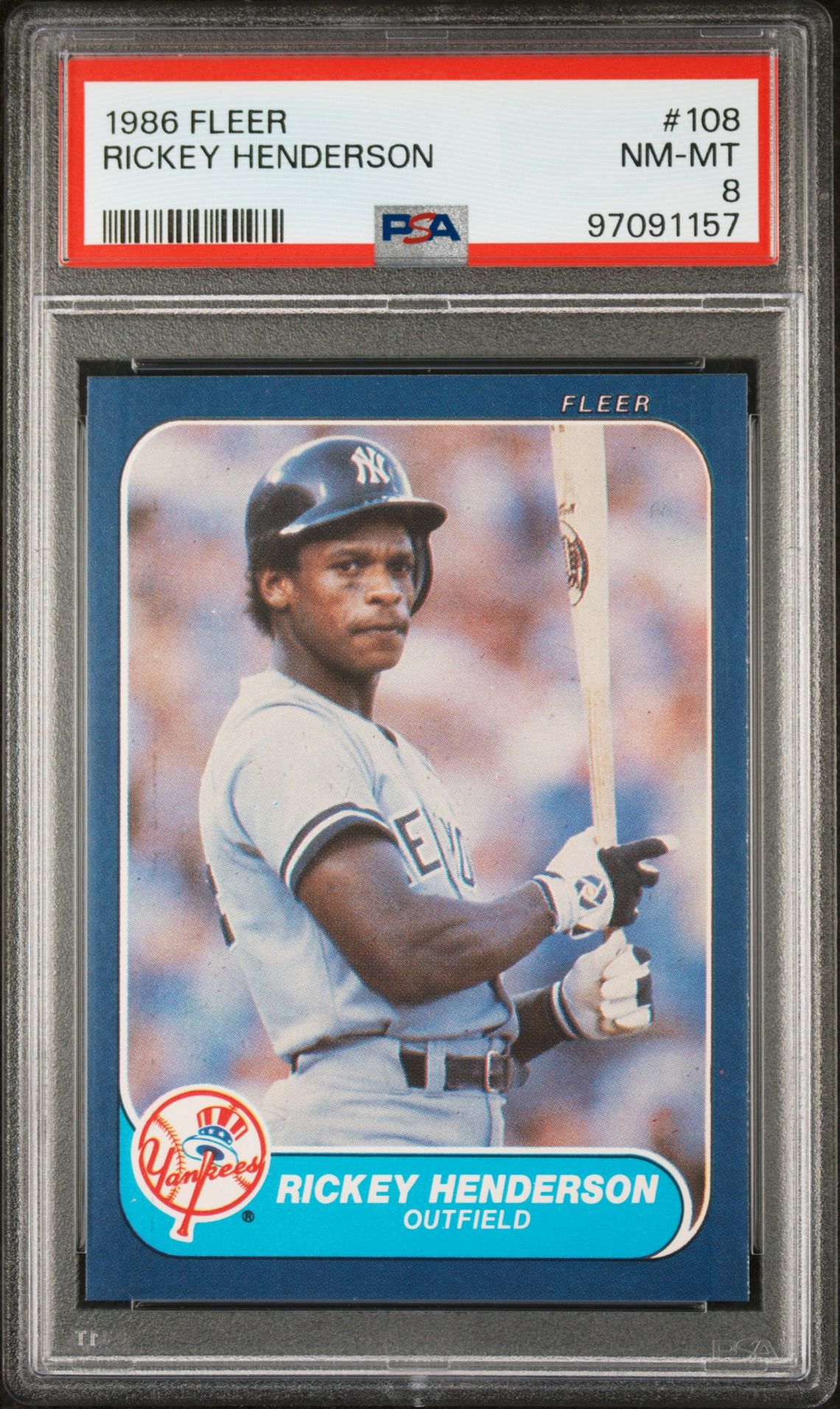 1986 Fleer FLEER #108 Rickey Henderson front