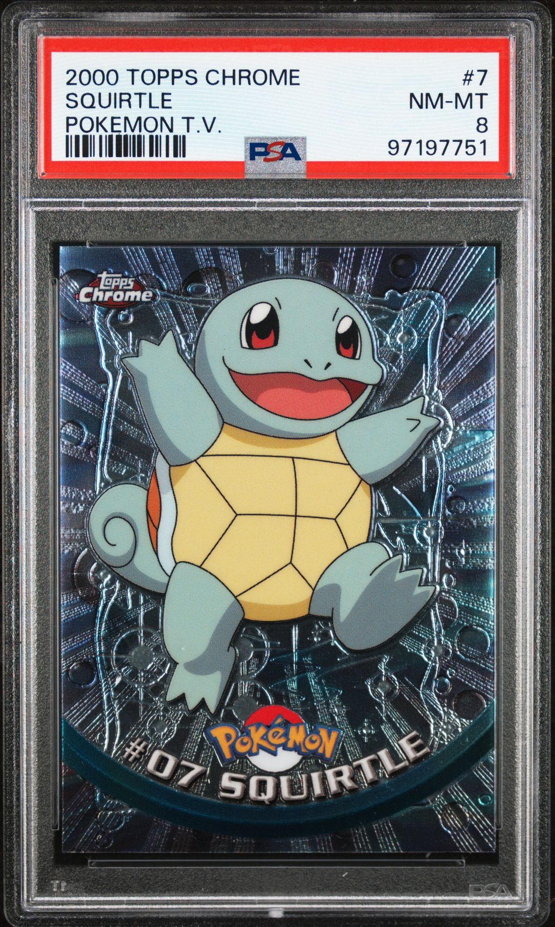 2000 Topps TOPPS CHROME POKEMON T.V. #7 Squirtle front