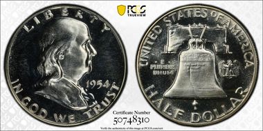 1954 50C PR65