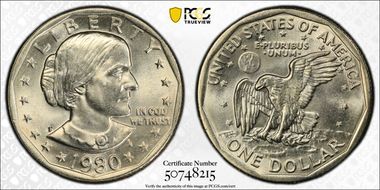 1980-P SBA$1 MS65