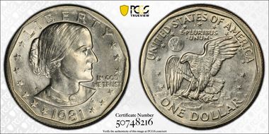 1981-S SBA$1 MS64