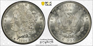 1884-CC $1 GSA Hoard MS64