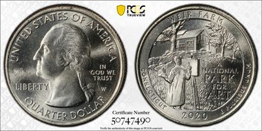 2020-W 25C Weir Farm NP V75 MS65