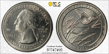 2020-W 25C Tallgrass Prairie NP V75 MS66