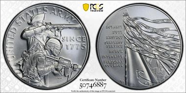 (2024-P) Medal U.S. Army Matte 1 oz Ag MS70