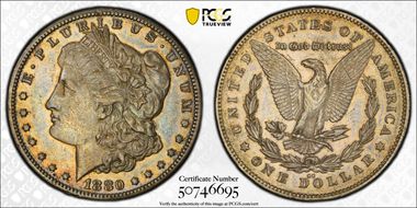 1880/79-CC $1 VAM 4, Rev. of '78 XF45