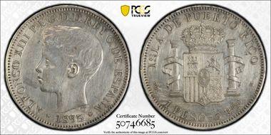 1895-PG V Peso KM-24  Ag N1