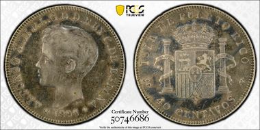 1896-PG V 40C KM-23  Ag VF30