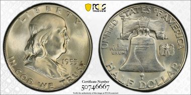 1953-S 50C MS66