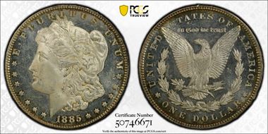 1885 $1 MS65DMPL