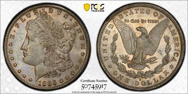 1886-S $1 VAM 2, S/S MS62