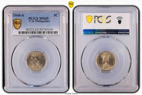 1944-S 5C MS65