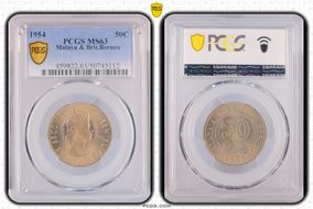 1954 50C KM-4.1 MS63