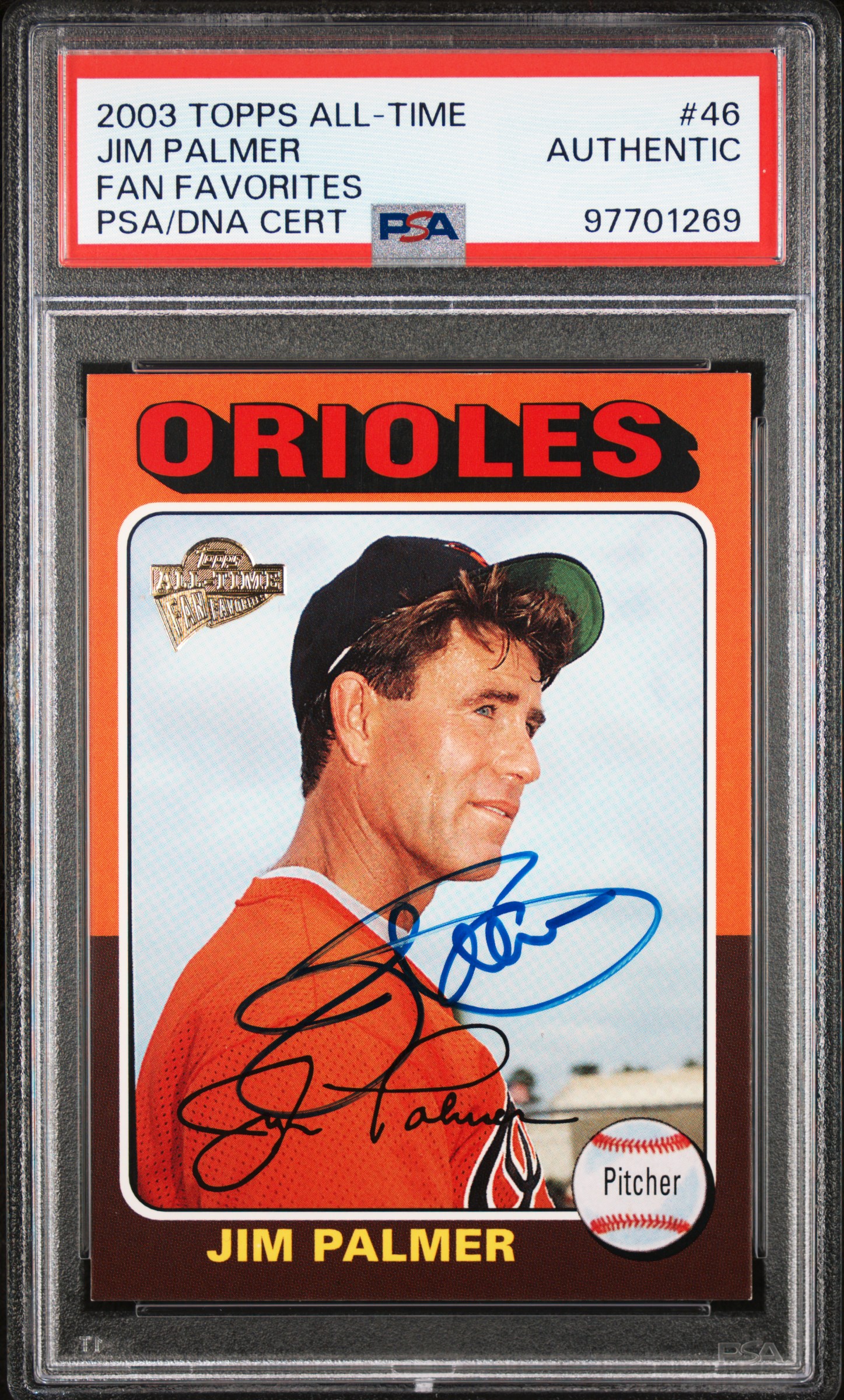 2003 Topps All-Time Fan Favorites Jim Palmer #46 (Fan Favorites) front