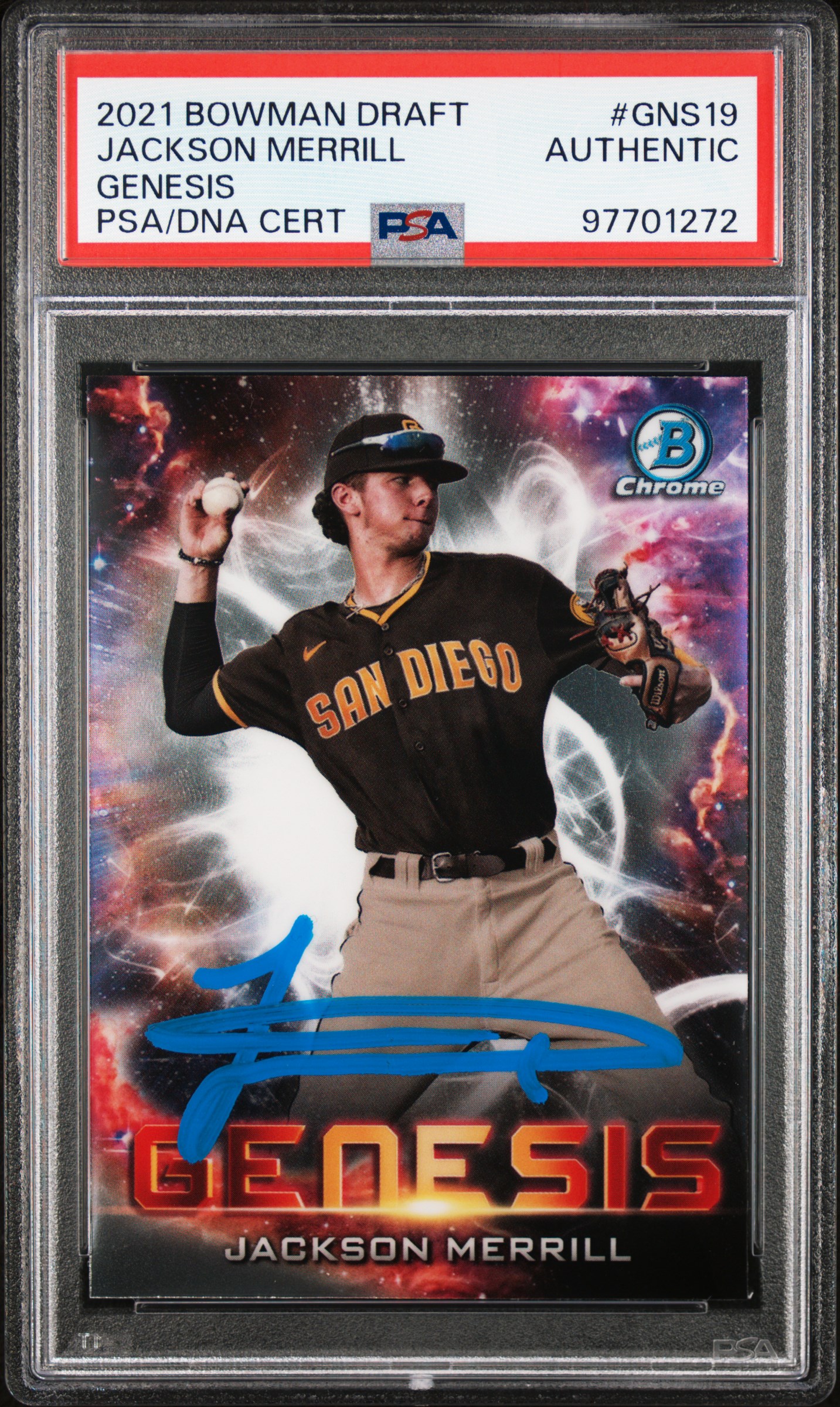 2021 Bowman Draft Genesis Jackson Merrill #Gns19 (Genesis) front