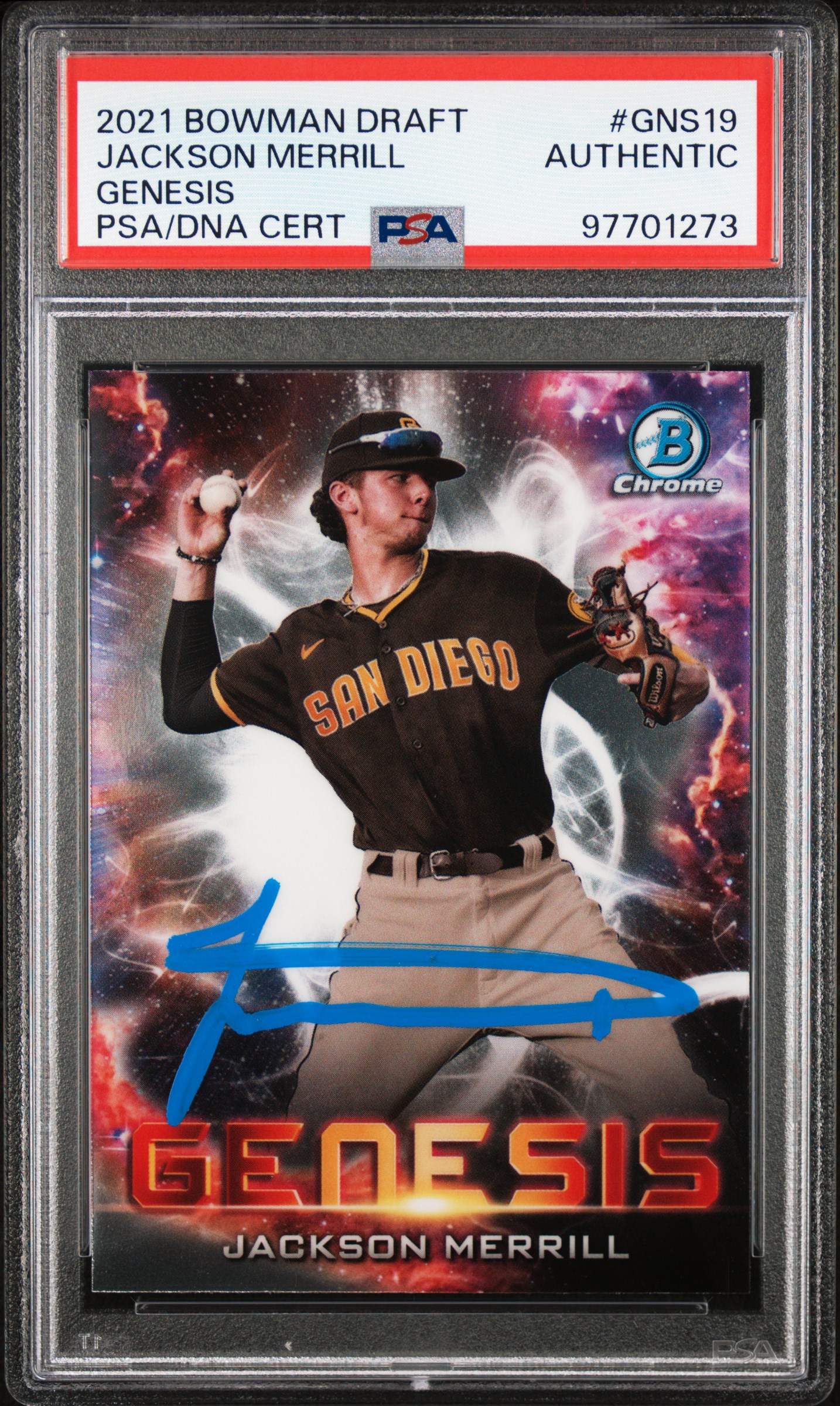 2021 Bowman Draft Genesis Jackson Merrill #Gns19 (Genesis) front