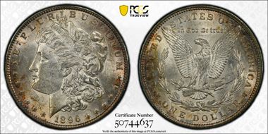1896 $1 AU58