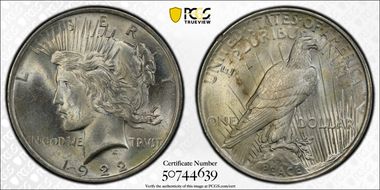 1922 $1 MS63