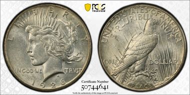 1926-S $1 AU58