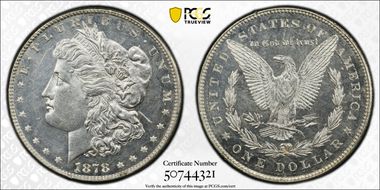 1878 7TF $1 VAM 85 N1