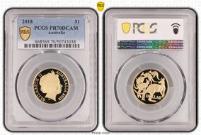 2018 $1 PR70DCAM