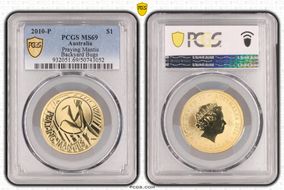 2010-P $1 Praying Mantis Backyard Bugs MS69