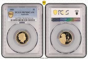 2001 $2 PR70DCAM